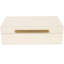 Boîtes décoratives en simili cuir beige, chagrin et boîtes de rangement avec couvercles pour boîte à bijoux décorative moderne