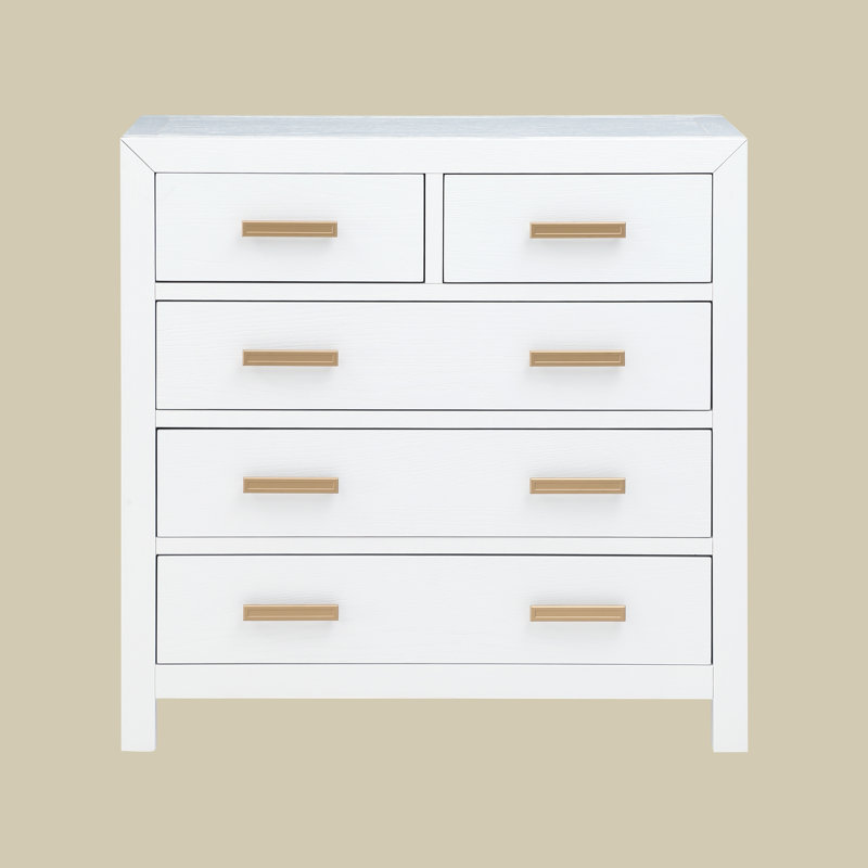 36'' W 5 - Drawer Dresser, White Oak