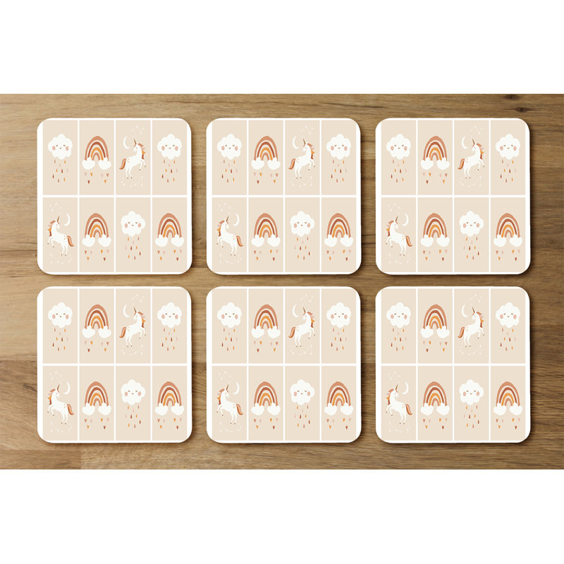 Square 6 Piece Coaster Set