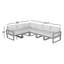 Ensemble de sièges modulaires profonds 6 pièces EDGE-68603254-68603253