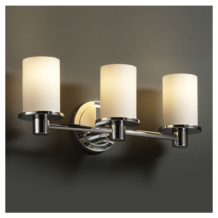 Casson 3 - Light Dimmable Vanity Light, Dark Bronze, Weave