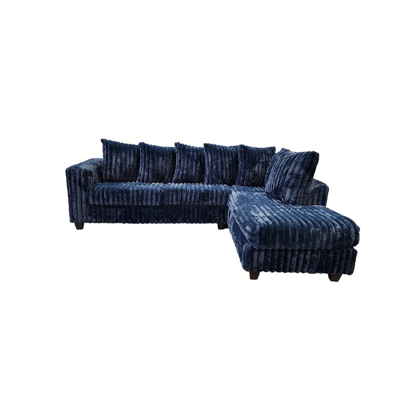 Canapé modulaire Gia, Tissu bleu