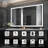 Nafiseh Rectangular LED Anti-Fog Vanity Mirror-207717676