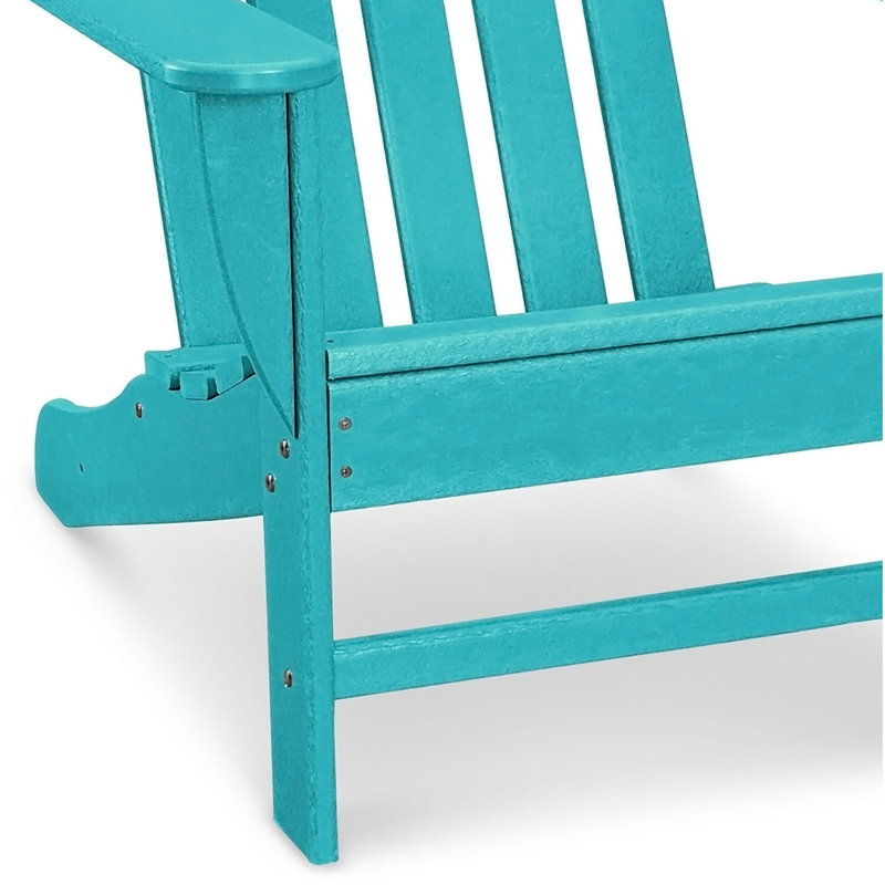 Keenan Wood Outdoor Adirondack Chair, Aruba Blue