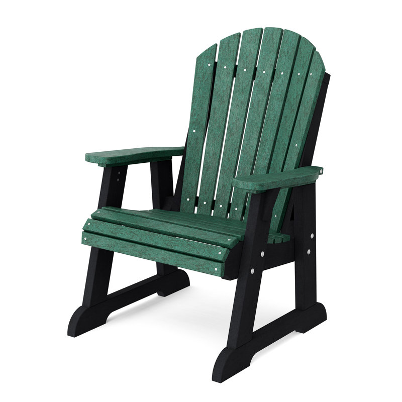 Fauteuil à dossier haut Heritage, Vert gazon / Noir