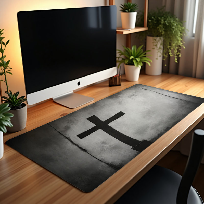 Polyester Desk Pad, 31.5x15.5