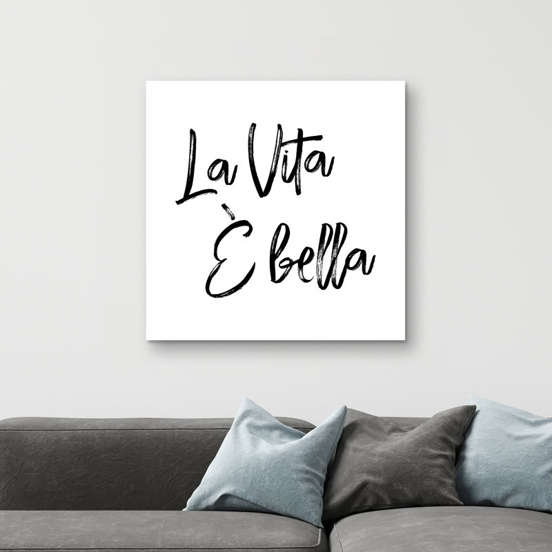 La vita è bella - 32"x32" art on canvas