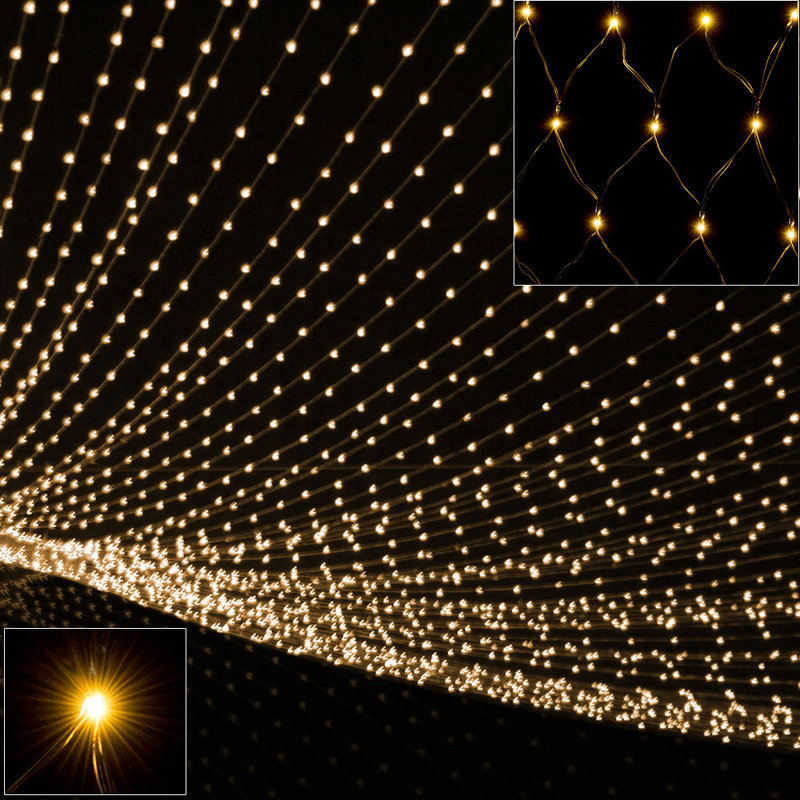 100 White Net Lights