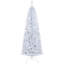 Arbre de Noël HOMcom 6 pi, arbre de Noël artificiel non éclairé, sapin de Noël mince avec branches réalistes, arbre d'Halloween avec 618 pointes, blanc-2016857886-2016857884