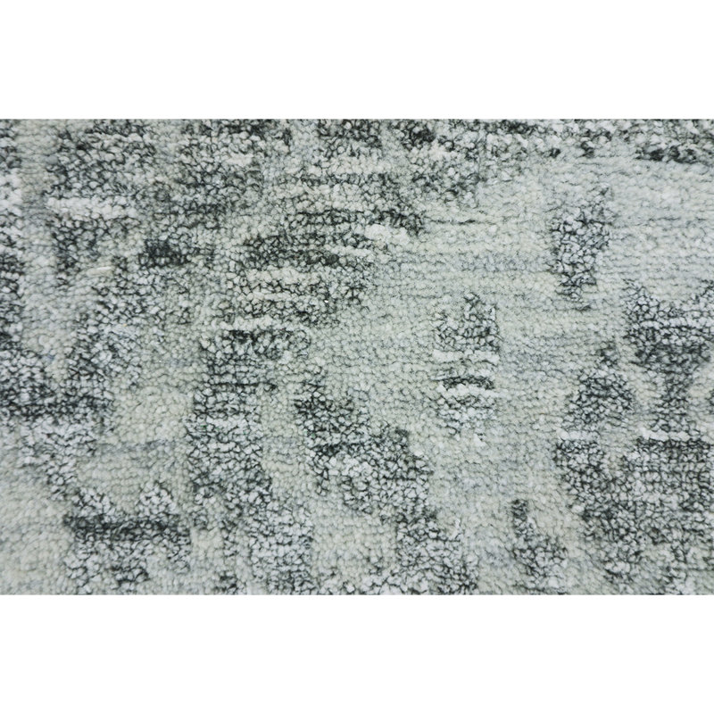 IKVLDC126SIBK Abstract Area Rug in Silver, Rectangle 4' x 6'