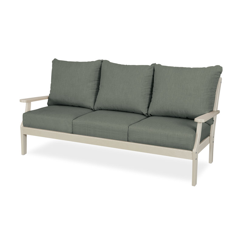 Braxton 73.88'' Wide Patio Sofa, Sand