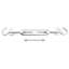 Quincaillerie VidaXL en acier inoxydable argenté-92347076