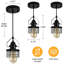 Luminaire suspendu simple noir à 1 lumière Bridgwater