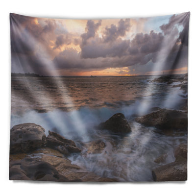 Tapisserie de mer ciel et vagues d’orage dans une sydney