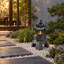 Statue solaire de jardin avec lanterne solaire pagode solaire zen