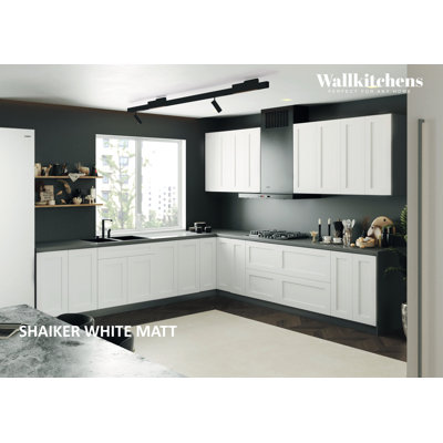 WALLKITCHENS  130 W x 130 D x 96 H Medium Density Fiberboard (MDF) Modern Full Kitchen in Matte Finish 