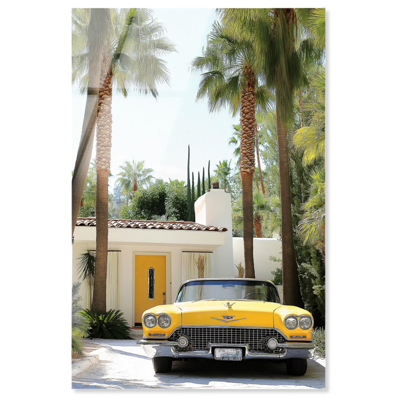 «Yellow Classic Stands Tall», reproduction sur acrylique par Notoriart, prête à être accrochée, H 54 po x l 36 po
