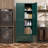 Green Metal Storage Cabinet,75" Tall Kitchen Pantry Storage Cabinet with Doors and Adjustable Shelves, Metal Pantry Cabinets with Drawer, Large Cupboard for Kitchen, Dining Living Room-1658253511