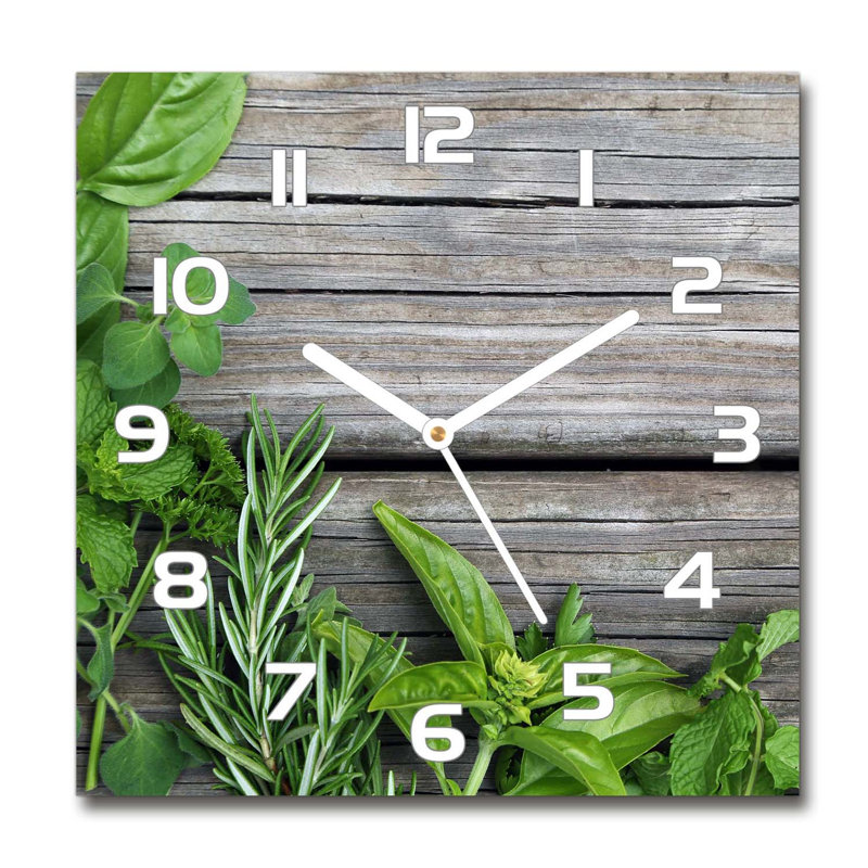 Jocabed Glass Wall Clock, White