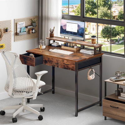 Tisheka Metal Base Computer Desk