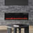 Vibrance Recessed or Wall Mounted Electric Fireplace Heater, Multi-Flame Colors, Voice Assistant Compatible, Logs & Crystals, Remote Control-102270341