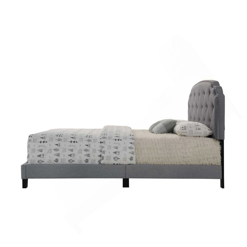 Grand lit en tissu Tradilla Grey