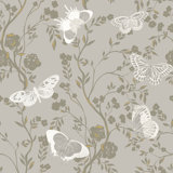 Butterflies in Bloom 33' L x 20.5" W  Wallpaper Roll