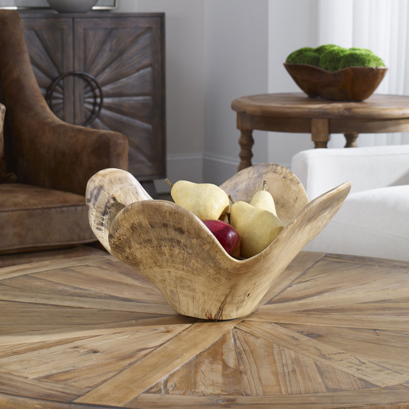 Arata Handmade Wood Decorative Bowl 1