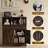 Abriah 31.4" Wide Sideboard Buffet Cabinet-877979415