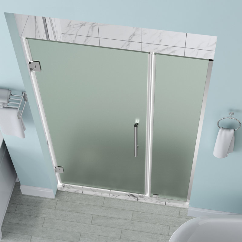 Belmore 55 x 72 Frosted Tempered Glass Frameless Shower Door
