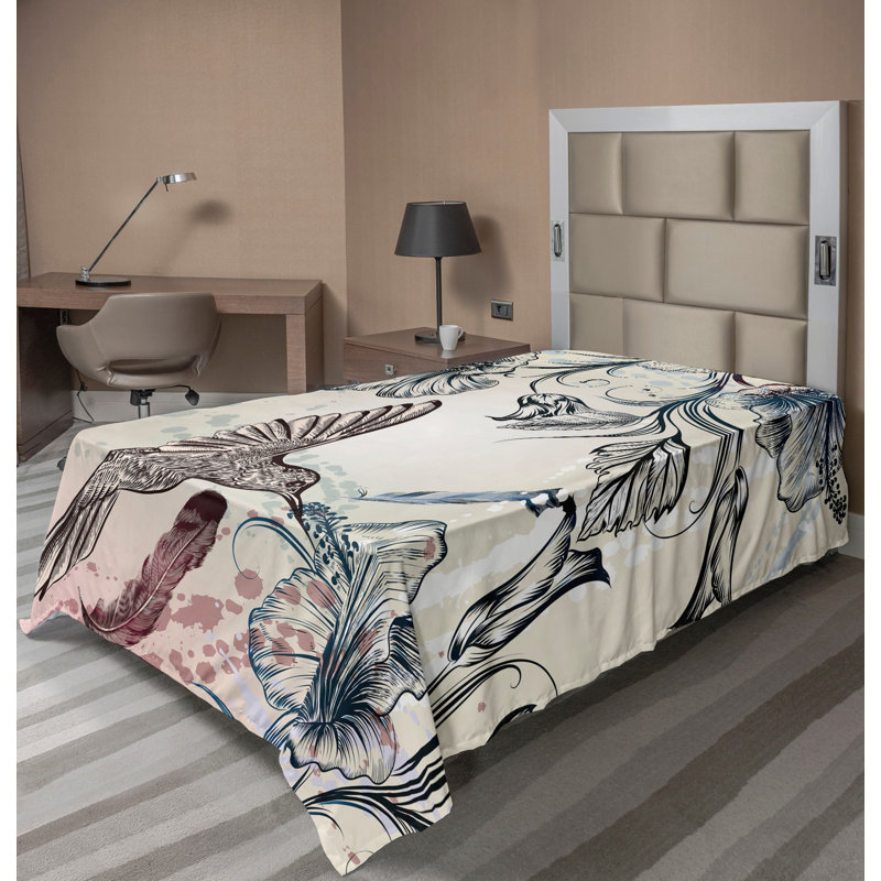 Drap-housse Ambesonne, Drap plat pour lit simple