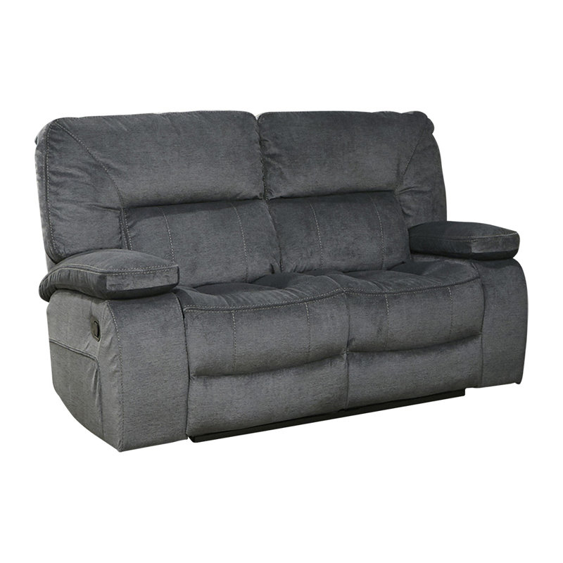 Aleeccia Upholstered 63.5'' Reclining Loveseat, Polo