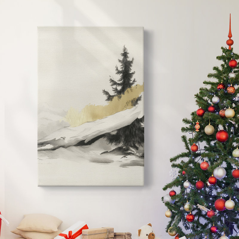 Art des Fêtes de Noël - Toile tendue avec châssis CCDXCV III, H 18 po x l 12 po