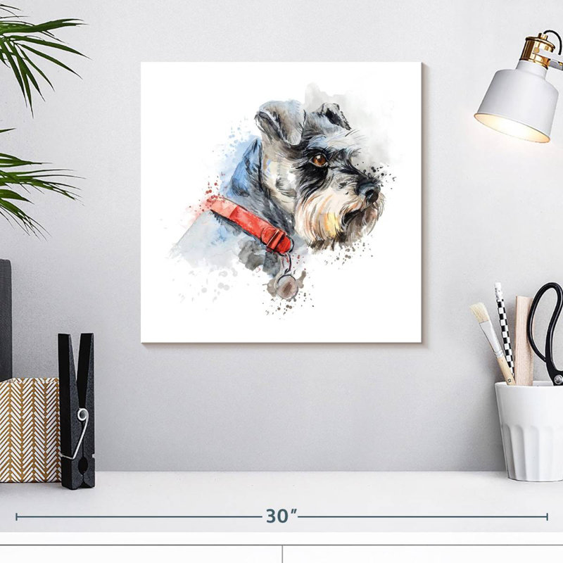 Crowle Schnauzer Splash, H 16 po x l 16 po