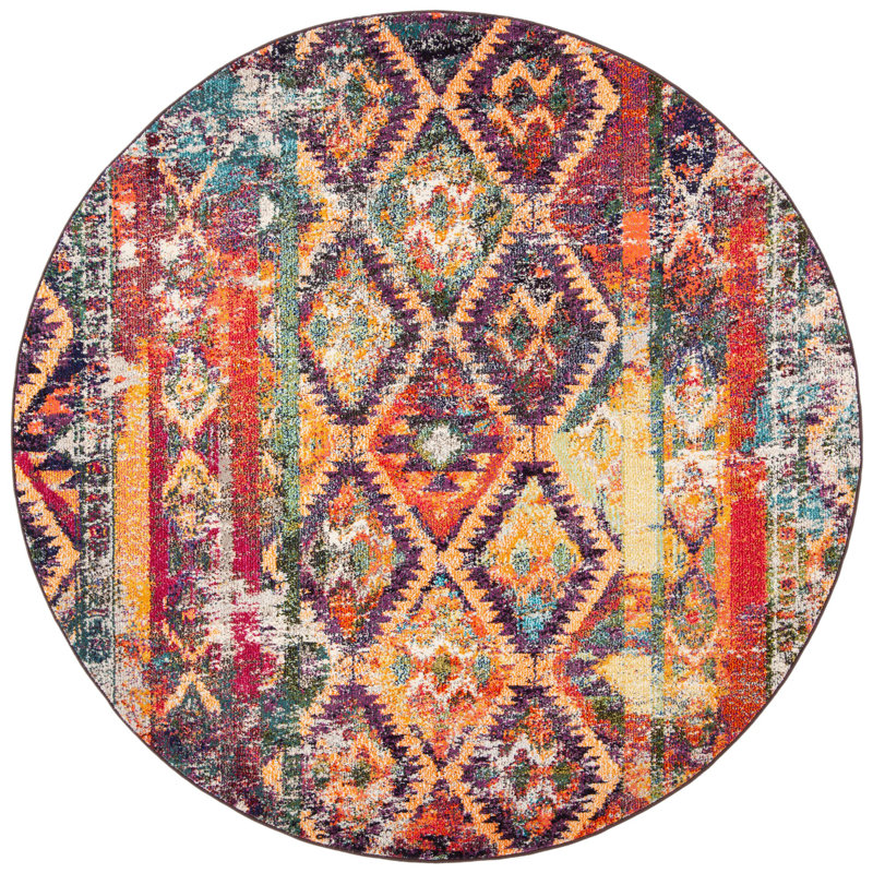 Tapis performance oriental Isabea, Rond 6 pi 7 po
