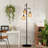 Asiel 65'' Dimmable Black Industrial Tree Floor Lamp with 3 Bulbs Included