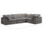 Canapé modulaire en velours 4 pièces Cozy-94884211