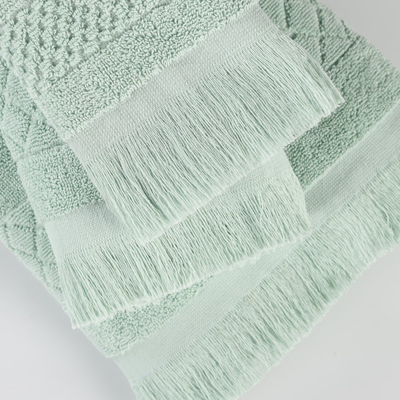 Serviette de bain Rolla, Ensemble de serviettes 9 pièces, Sauge