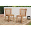 Chaise longue Farley empilable, ensemble de 2, brun clair-97703964