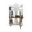 Under Sink Storage 24.4" H, 1 Door, 2 Shelves, 4 Legs, White / Natural Oak - Bathroom-57922650