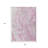 3' X 5' Pink And Silver Abstract Washable Indoor Outdoor Area Rug