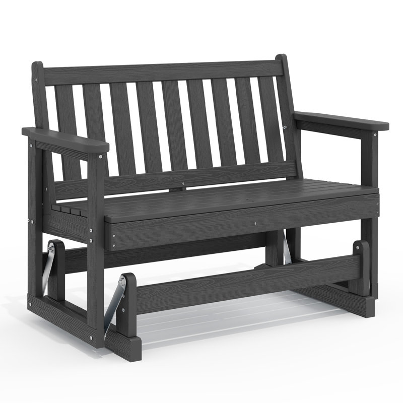 48.6" Adirondack Glider, Gray