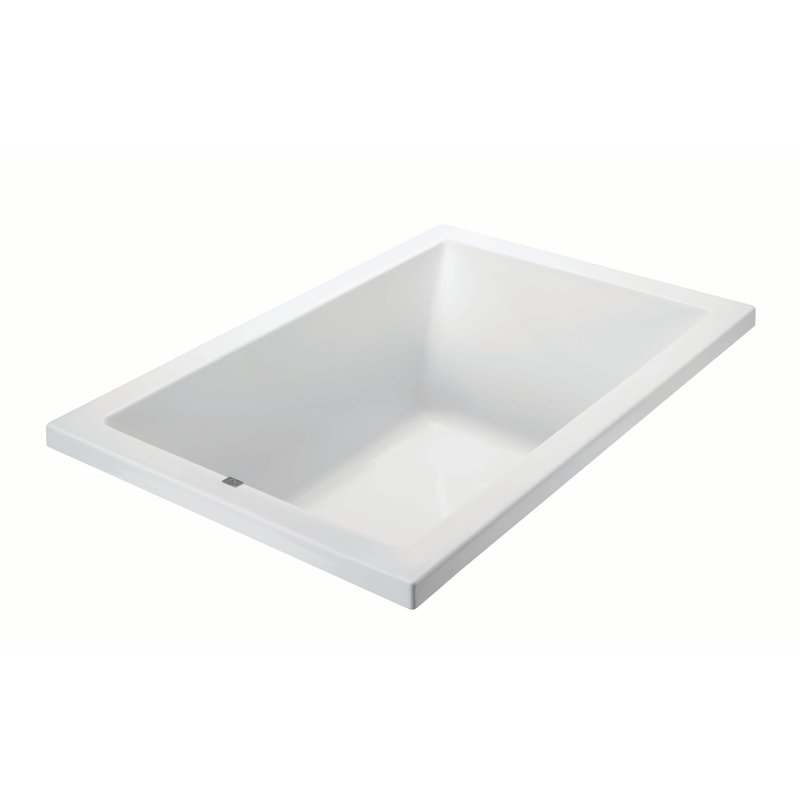 Andrea® 25 Soaking Acrylic Bathtub - 48 x 32, White, Undermount