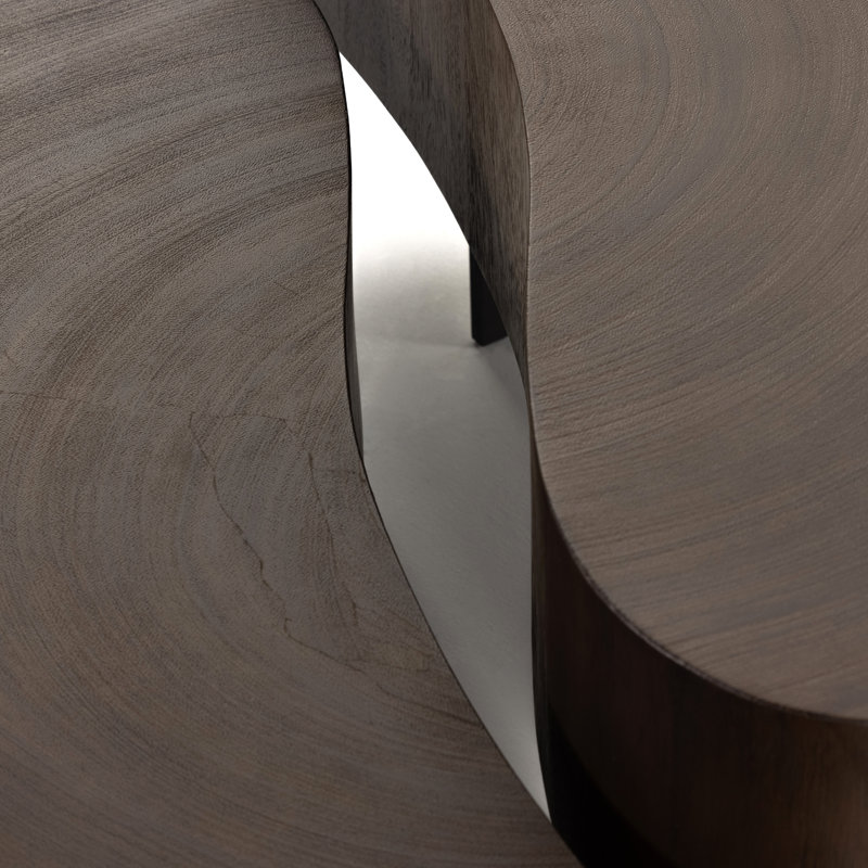 Avett Coffee Table, Brown, Black
