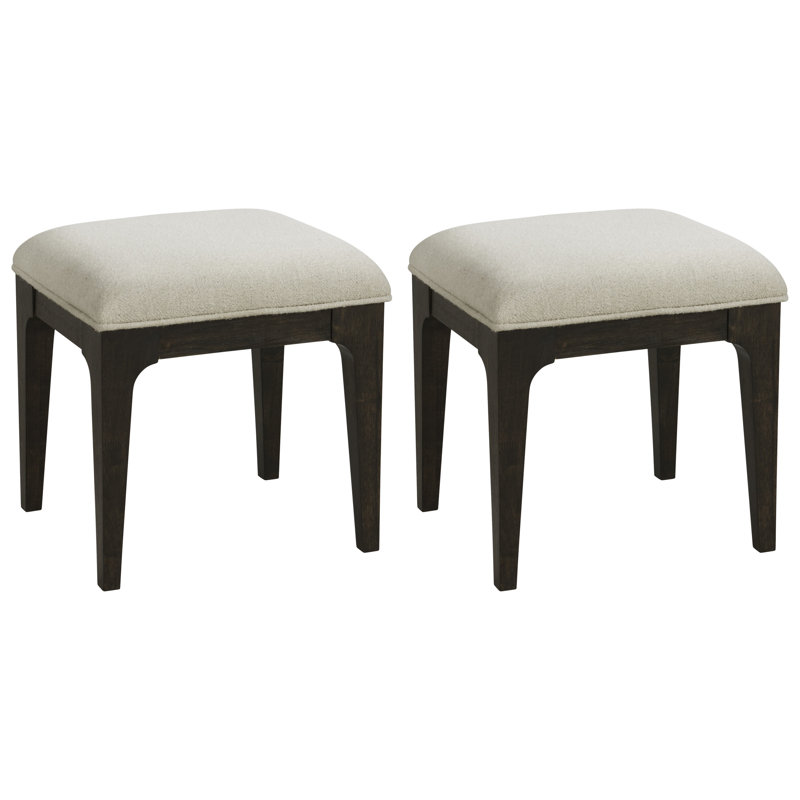Upholstered Stools, Set Of Two