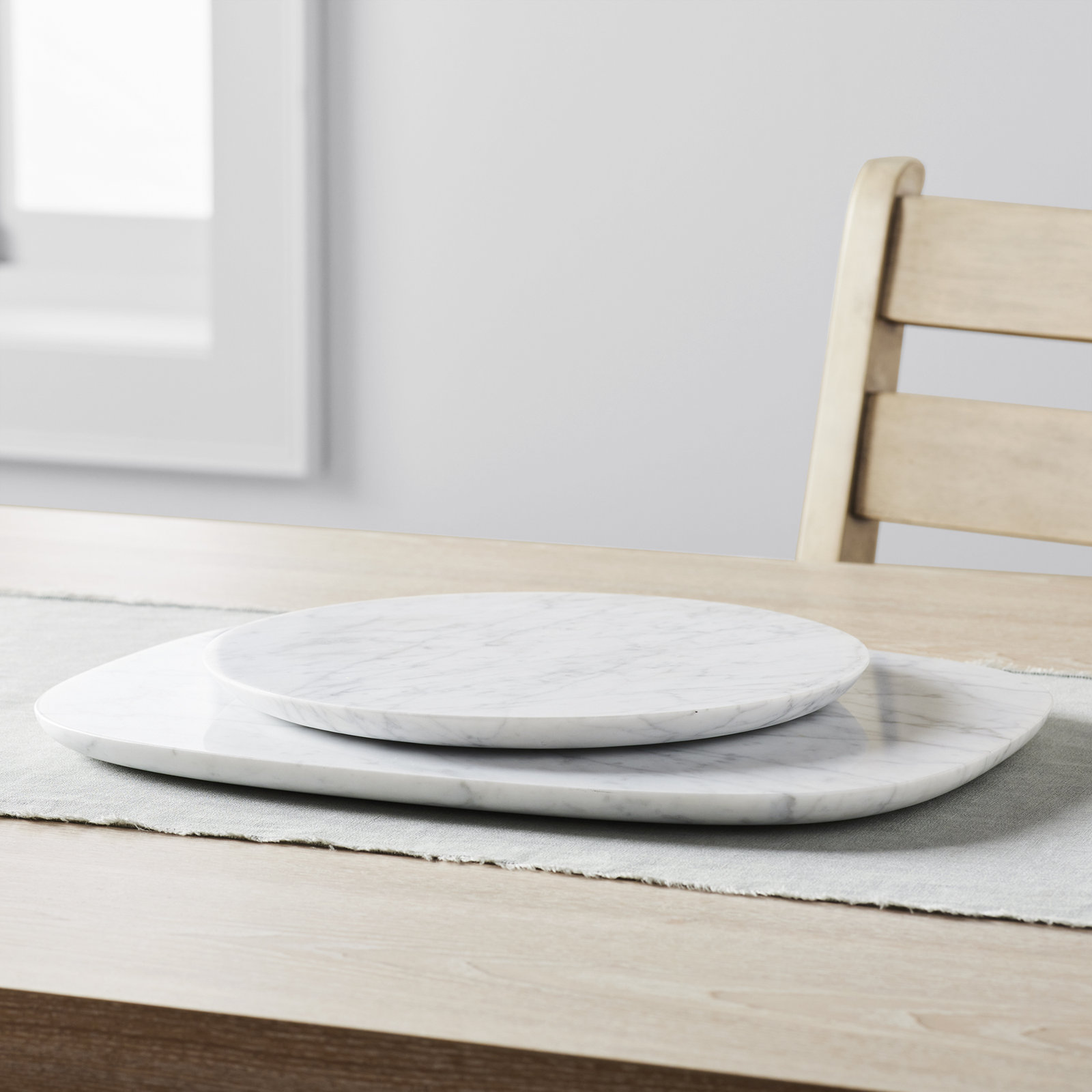 Delicious Marble Decorative Tray, White Marble