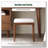 Red Oak Solid Wood Bedroom Vanity Stool-450774052