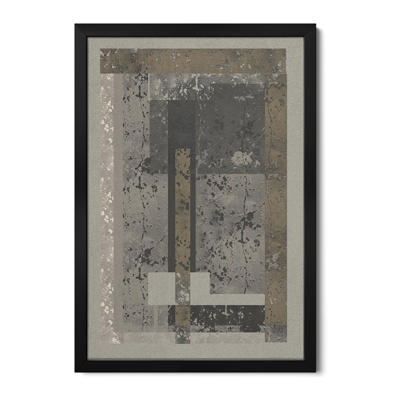 Rustique géométrique - reproduction d'art murale - affiche de galerie, H 24 po x l 16 po