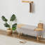 Banc de rangement rembourré avec repose-pieds Jurre-1451848875