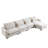 Sectional Sofa L Shaped Couch with Storage Footstool and 3 Pillow-1241112896-1212925603